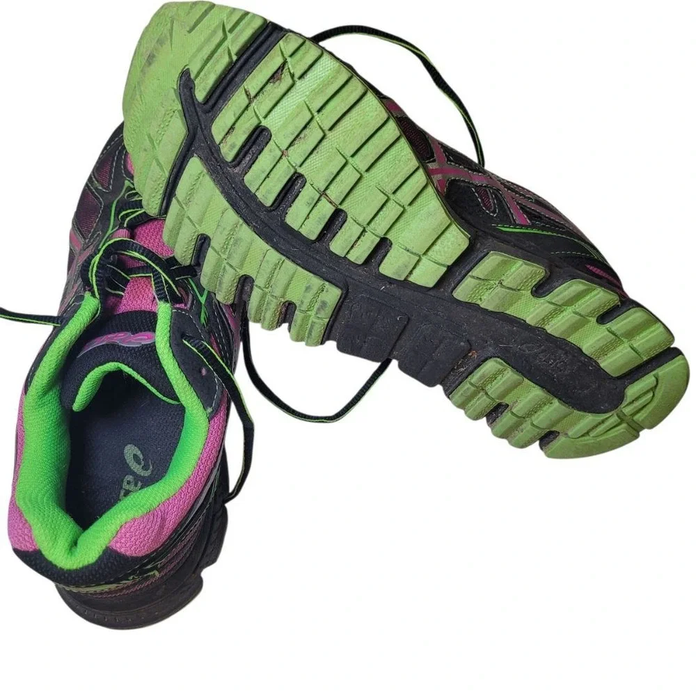 Asics Shoes Basic Walking Athletic‎ Pink Green Gel-Scram 2 Womens US Size 8.5 - Picture 6 of 8